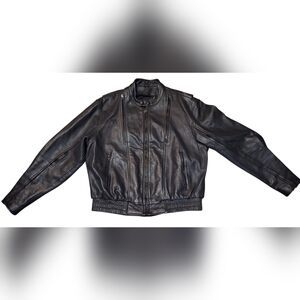 Vtg Z1R Genuine Leather Biker Jacket Motorcycle Men's 46 Minor Flaws